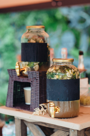 wedding decor with natural elementsの写真素材