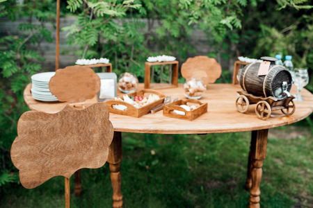 wedding decor with natural elementsの写真素材