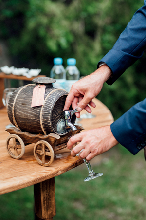 wedding decor with natural elementsの写真素材