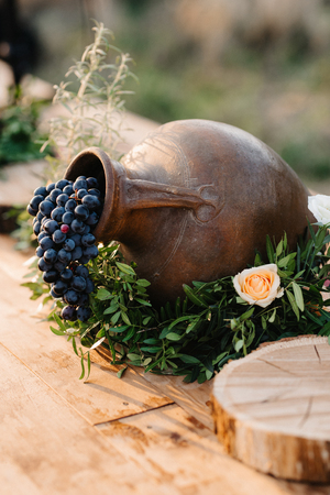 wedding decor with natural elementsの写真素材