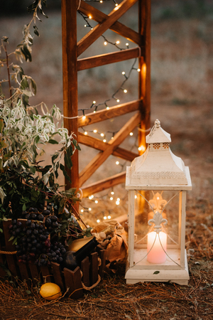 wedding decor with natural elementsの写真素材