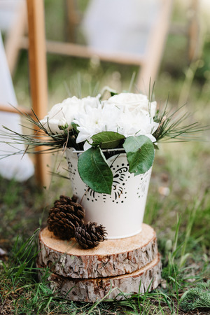 wedding decor with natural elementsの写真素材