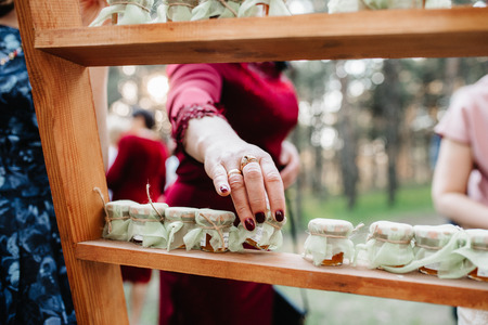 wedding decor with natural elementsの写真素材