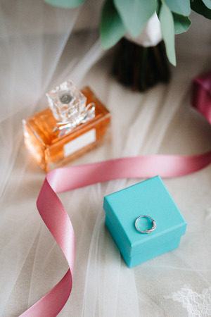 Bride's perfume at the training campの写真素材