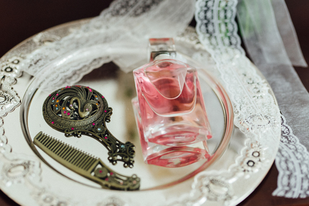 Bride's perfume at the training campの写真素材
