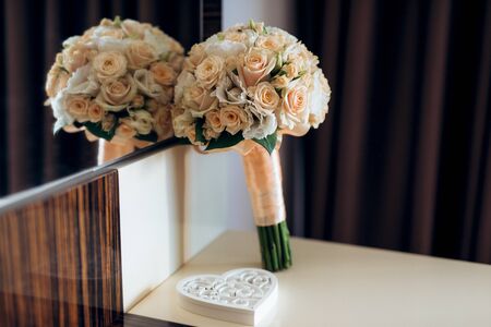 wedding bouquet of flowersの写真素材