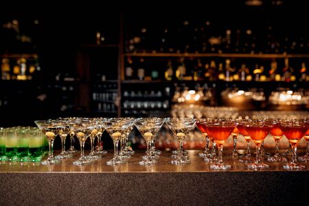 glasses for wine and champagne from crystalの写真素材