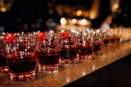 glasses for wine and champagne from crystalの写真素材