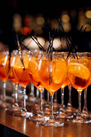 glasses for wine and champagne from crystalの写真素材