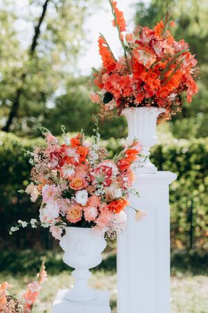 wedding decor with natural elementsの写真素材