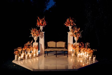 wedding decor with natural elementsの写真素材