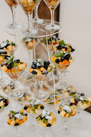 wedding glasses for wine and champagne from clear crystalの写真素材