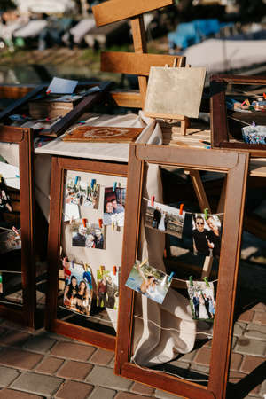 wedding decor with natural elementsの写真素材