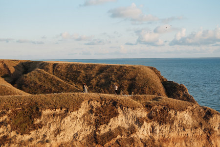 deep clay canyon overgrown with green grass