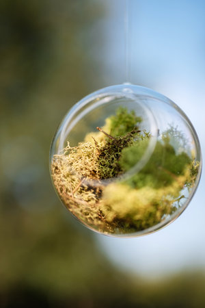elegant wedding decorations made of natural flowers and green elements