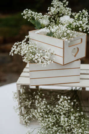 wedding decor with natural elementsの写真素材