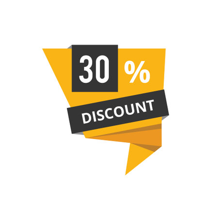 Discount Label Vector Template Design Illustration. EPS10 - Vectorのイラスト素材