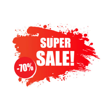 Sale banner template design, Big sale special offer. end of season special offer banner. vector illustration.のイラスト素材
