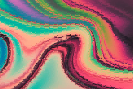 Colorful abstract background. Digital fractal art. 3D rendering.