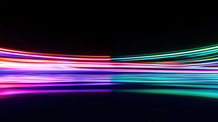 abstract background with some smooth lines in it and some motion blurの写真素材