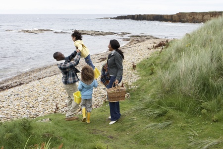 Family having picnicの写真素材