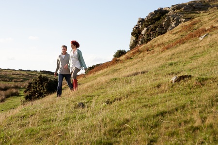 Couple in countryside