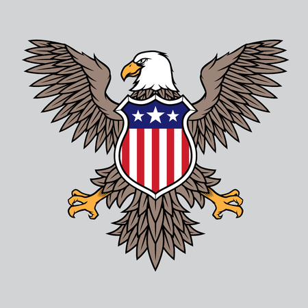 American Eagle Badge Vectorのイラスト素材
