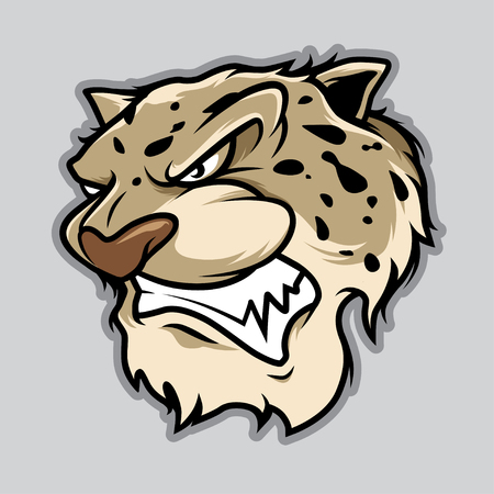 Leopard Head Cartoon Vectorのイラスト素材