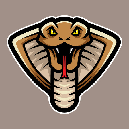 Cobra Snake Head Logo Mascotのイラスト素材