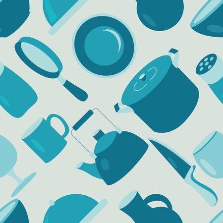 seamless pattern from utensilのイラスト素材