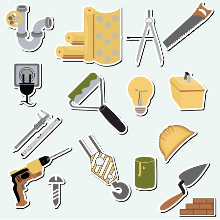 construction setのイラスト素材