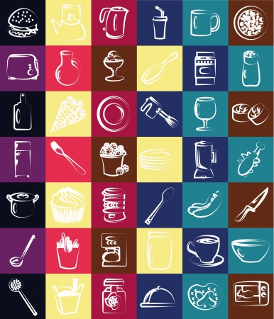 kitchen vector iconのイラスト素材