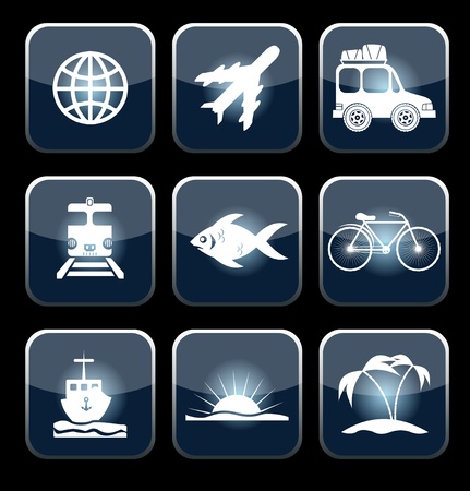 Travel vector setのイラスト素材