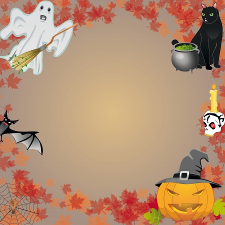 Halloween vector setのイラスト素材