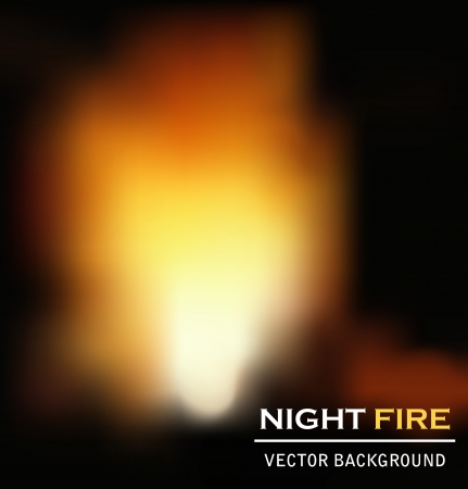 night fire background vectorのイラスト素材