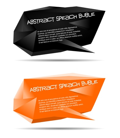 abstract speech bubble vectorのイラスト素材