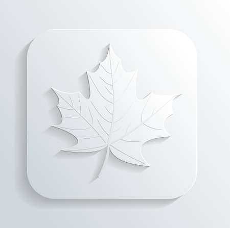 autumn leaf iconのイラスト素材