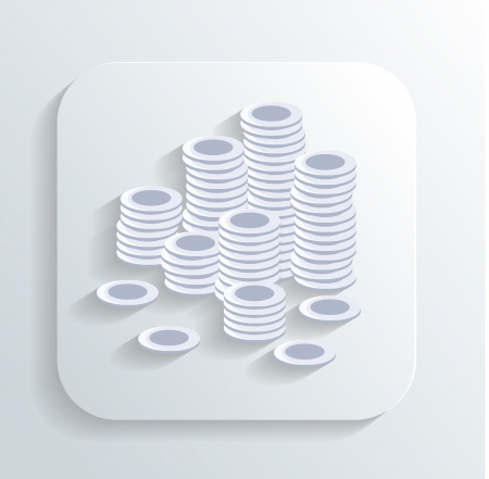 money coins iconのイラスト素材