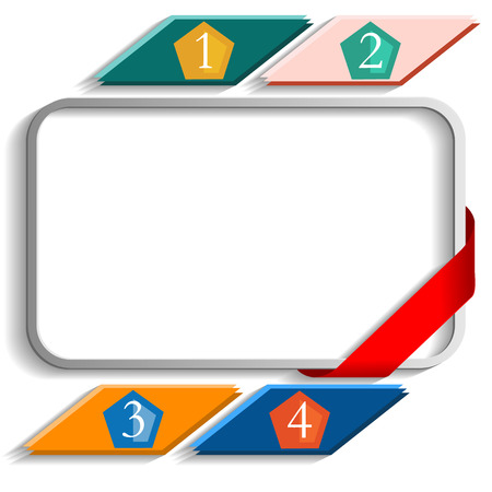 frame with numbersのイラスト素材