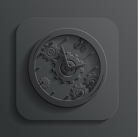 clock iconのイラスト素材