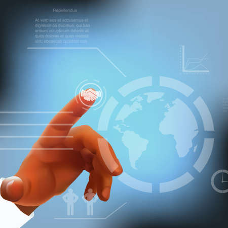 vector internet concept - with media iconsのイラスト素材