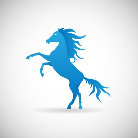 Power and Strengthl Symbol horse Icon Design Template Vector Illustrationのイラスト素材