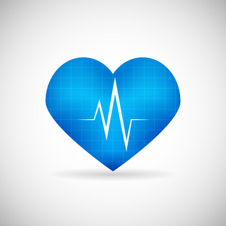 Healthcare and Medical Care Symbol heart Beat Rate Icon Design Template Vector Illustrationのイラスト素材