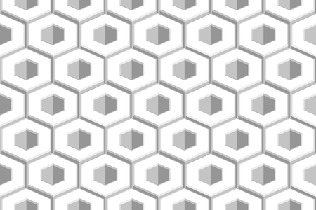 Hexagon abstract geometric honeycomb seamless pattern vector illustration