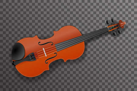 Violin classical music instrument design vector illustrationのイラスト素材