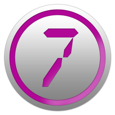 Vector number seven 7のイラスト素材