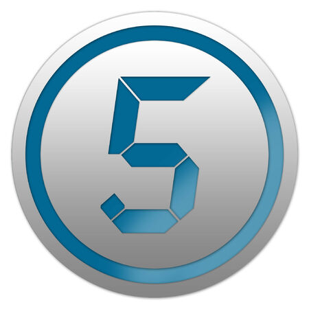 Vector number five 5のイラスト素材