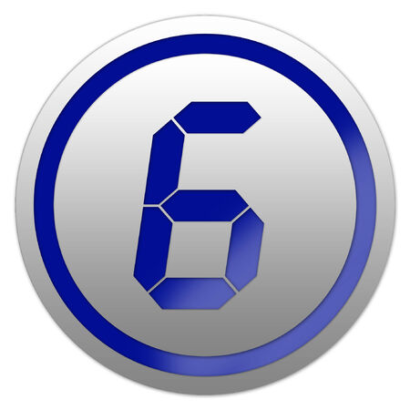 Vector number six 6のイラスト素材