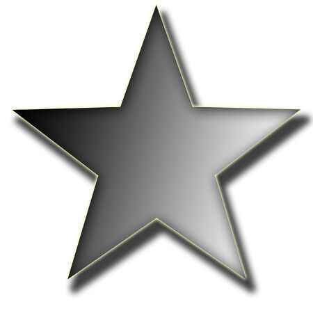 Gray starのイラスト素材