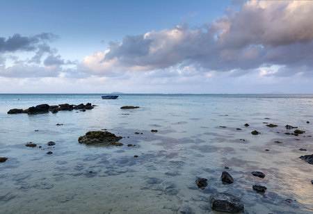 Northern Mauritius beach viewの写真素材
